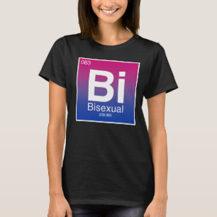 Bisexual Periodic Bord Inslag T Shirt