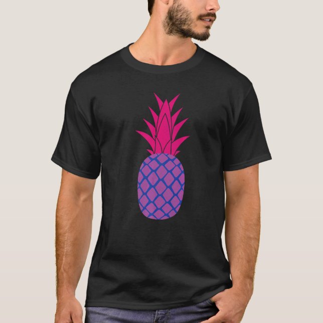 Bisexual Pineapple Bisexual T Shirt (Framsida)