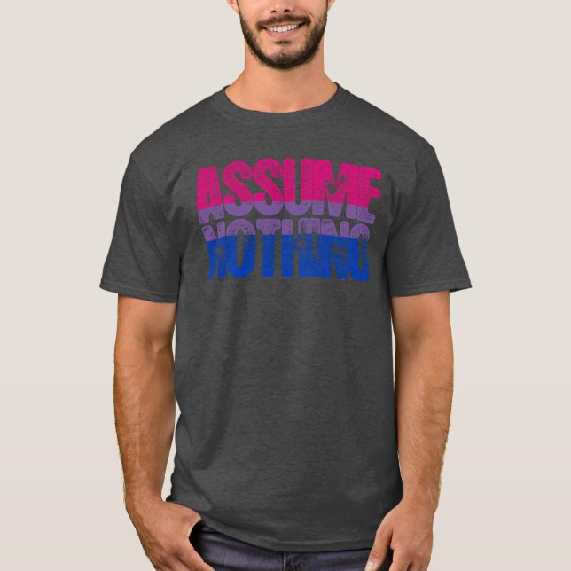 Bisexual Pride antar ingenting T Shirt (Framsida)