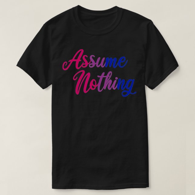 Bisexual Pride antar inget Bi-Pride T Shirt (Design framsida)
