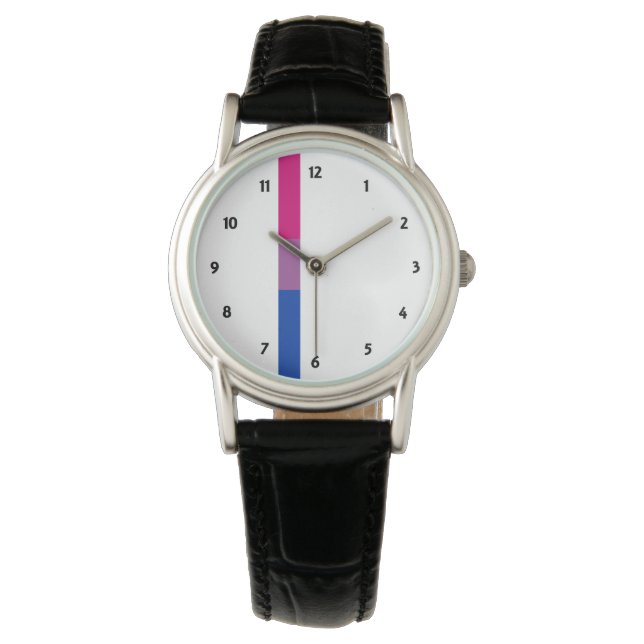 Bisexual Pride Armbandsur (Framsida)