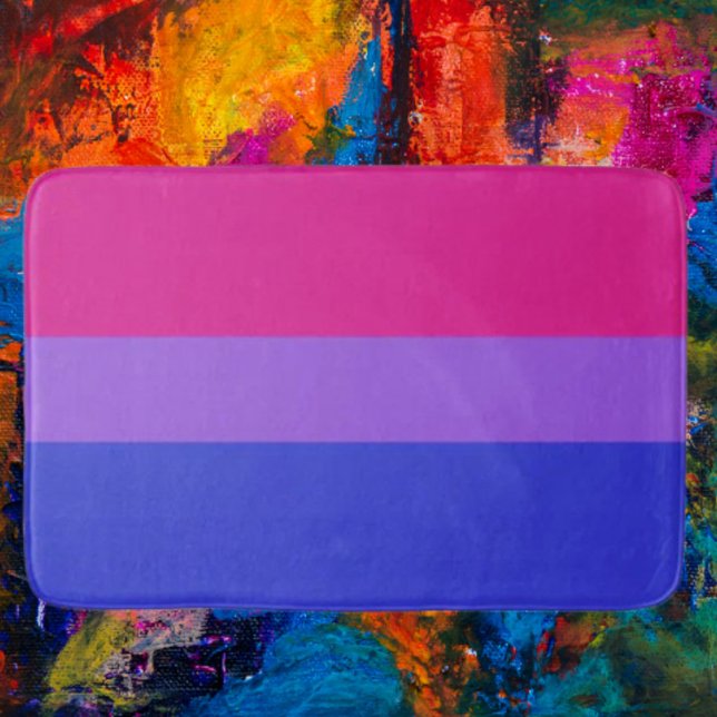 Bisexual Pride Bath Mat: Vibrant support Badrumsmatta (Skapare uppladdad)
