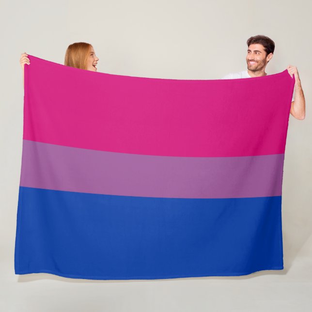 Bisexual-Pride (Bi Flagga) Fleecefilt (På plats)