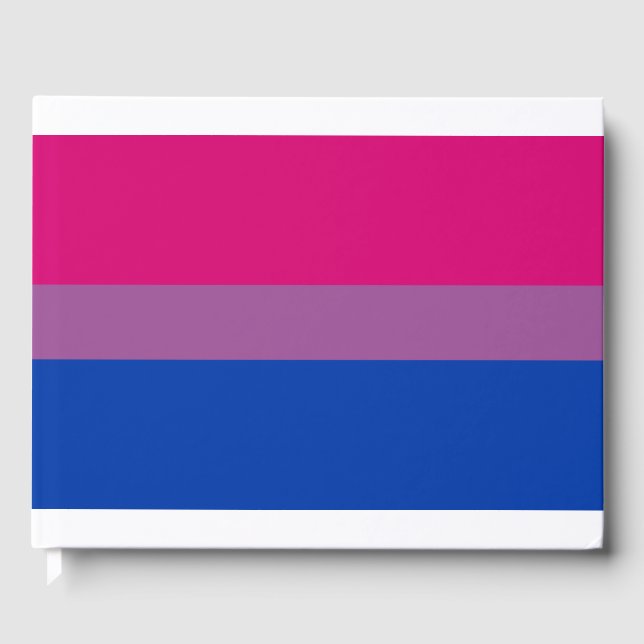 Bisexual-Pride (Bi Flagga) Gästböcker (Framsida)