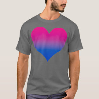 Bisexual Pride Bi Flagga Heart Gradient Lgbtq Kärl T Shirt