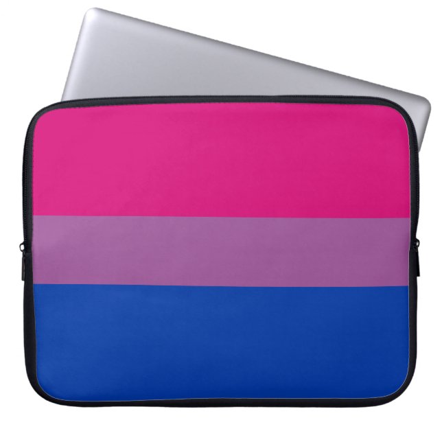 Bisexual-Pride (Bi Flagga) Laptop Fodral (Framsidan)