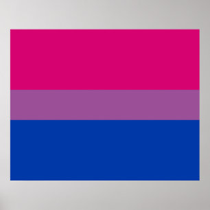 Bisexual-Pride (Bi Flagga) Poster