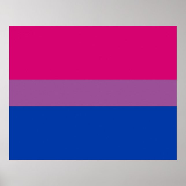 Bisexual-Pride (Bi Flagga) Poster (Framsidan)