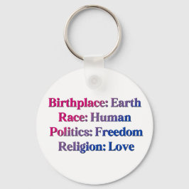 Bisexual Pride - Birthplace: Earth. Tävling: Männi Nyckelring