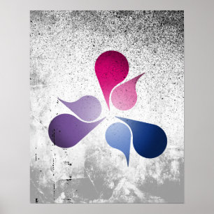 BISEXUAL PRIDE BURST POSTER