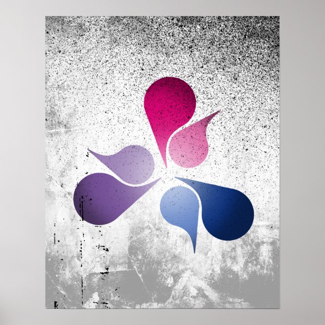 BISEXUAL PRIDE BURST POSTER (Framsidan)