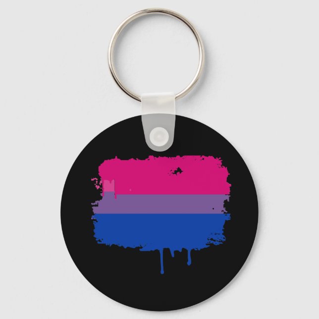 Bisexual Pride Färg Nyckelring (Framsida)