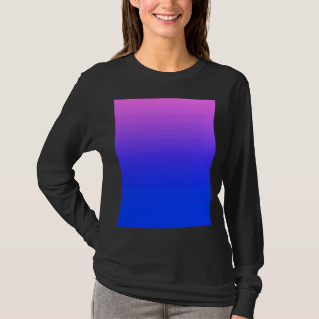 Bisexual Pride Färg T Shirt (Framsida)