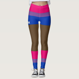Bisexual Pride Faux Kort & Ben Leggings