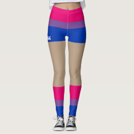 Bisexual Pride Faux Kort & Ben Leggings