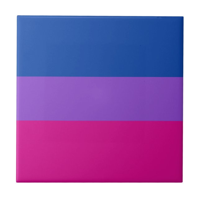Bisexual-Pride, fetstilt Rand, HGBTQ-PRIDE Kakelplatta (Framsidan)
