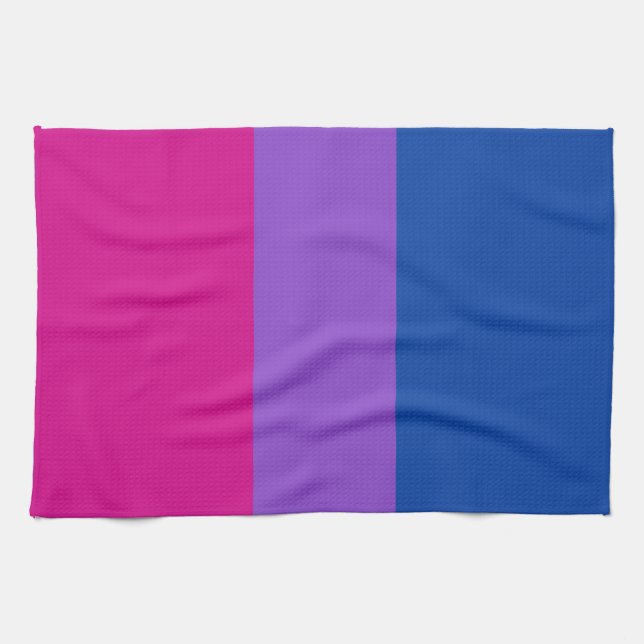 Bisexual-Pride, fetstilt Rand, HGBTQ-PRIDE Kökshandduk (Horisontell)