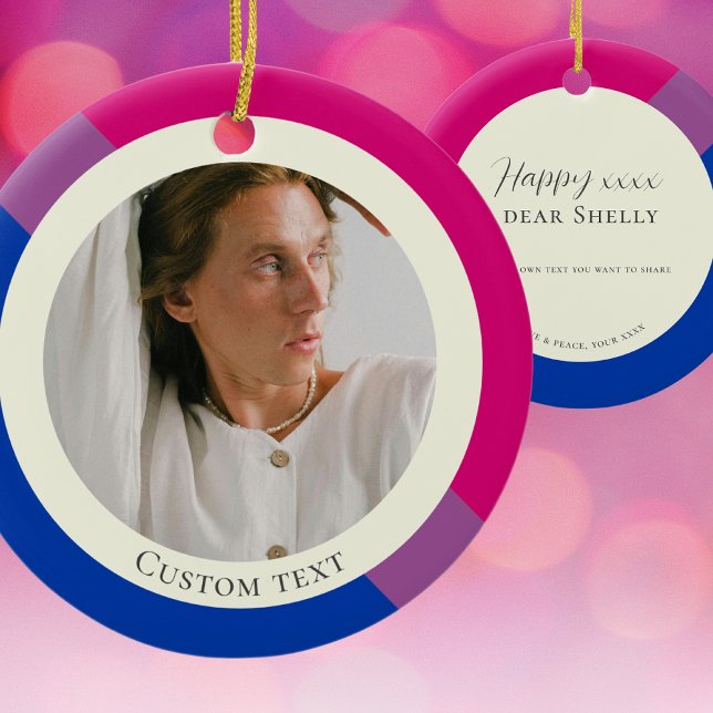 Bisexual pride firande-gåva Ornament (Skapare uppladdad)