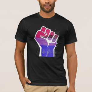Bisexual Pride Fist T Shirt