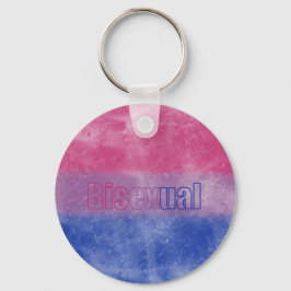 Bisexual pride flag key ring nyckelring