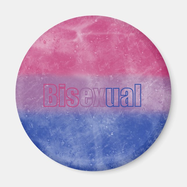 Bisexual pride flag magnet (Framsidan)