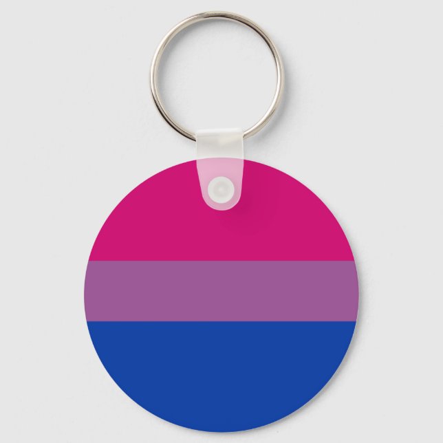 Bisexual Pride Flag Nyckelring (Framsida)