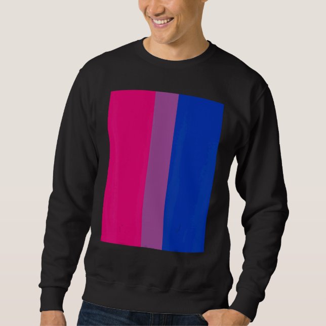 Bisexual Pride Flag Rotated  For Bi People Who Lik Lång Ärmad Tröja (Framsida)