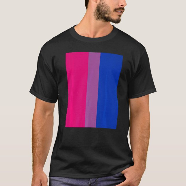 Bisexual Pride Flag Rotated For Bi People Who Like T Shirt (Framsida)