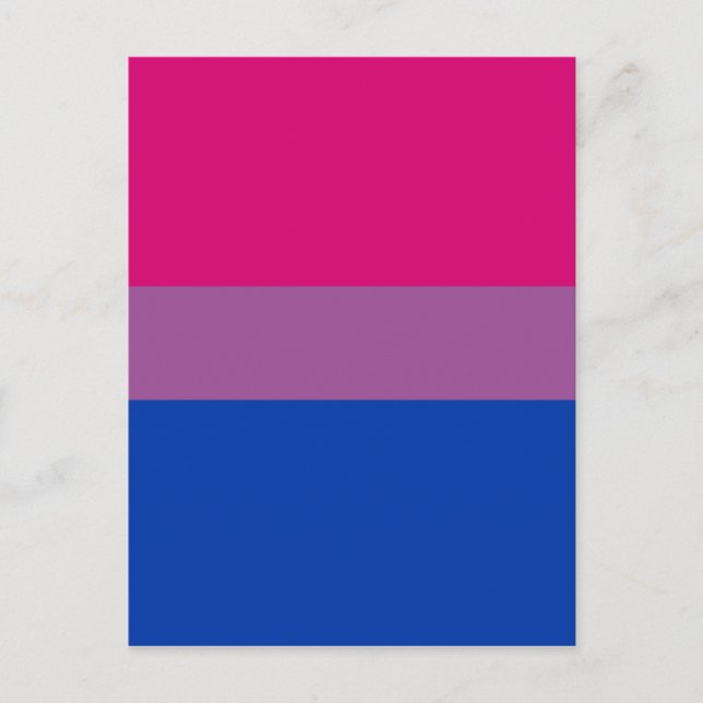 Bisexual Pride Flag Vykort (Framsida)
