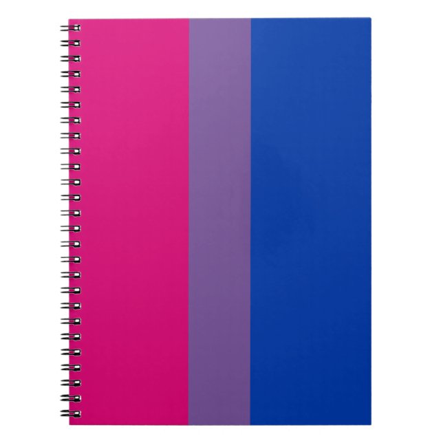 Bisexual Pride Flagga Anteckningsbok (Framsidan)