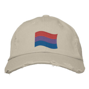 Bisexual Pride Flagga Embroized Baseball Cap Broderad Keps