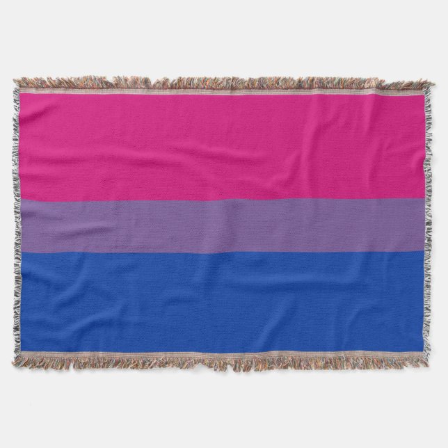 Bisexual Pride Flagga Filt (Framsidan)
