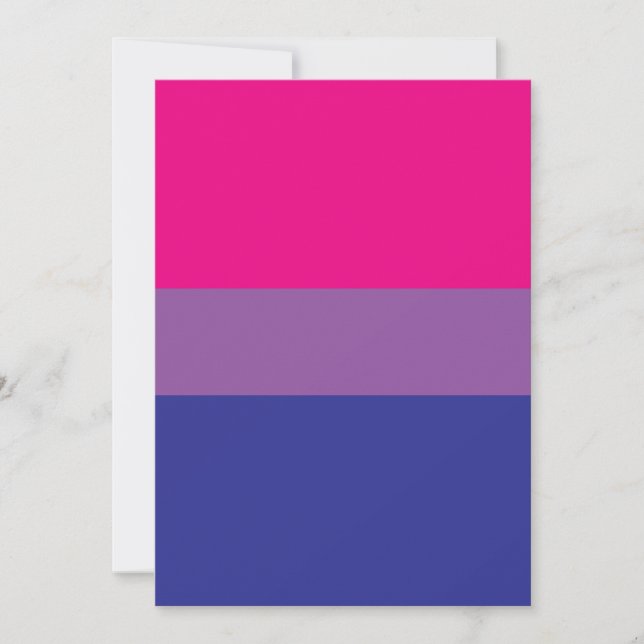 Bisexual Pride Flagga Inbjudningar (Framsida)