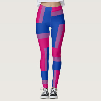 Bisexual Pride Flagga Inspired Leggings