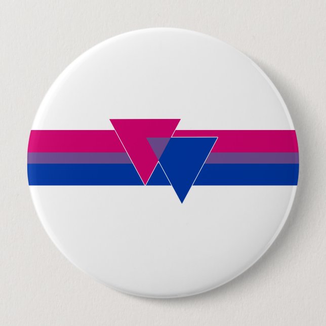Bisexual Pride Flagga Knapp (Framsida)