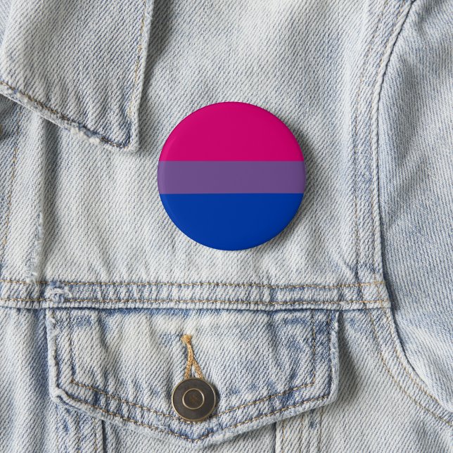 Bisexual Pride Flagga Knapp (Skapare uppladdad)