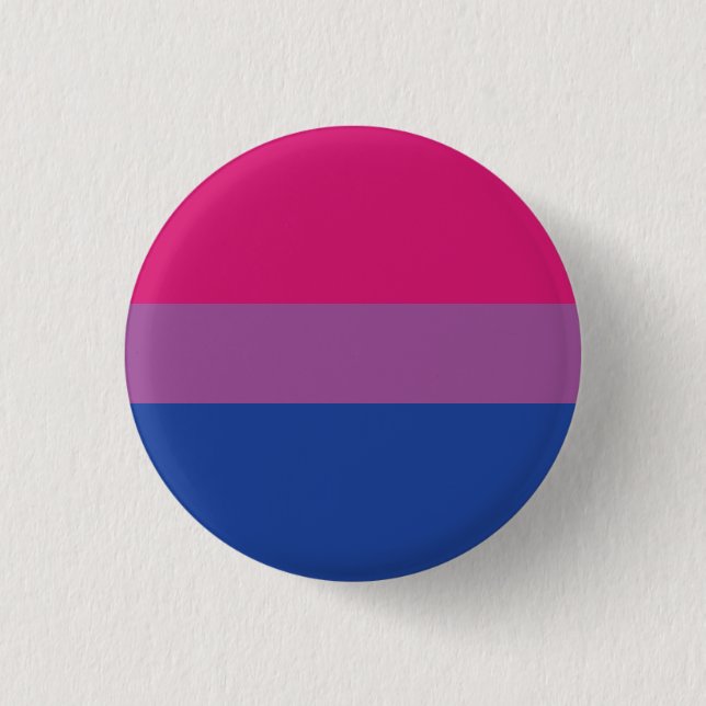 Bisexual Pride Flagga-knapp Knapp (Framsida)