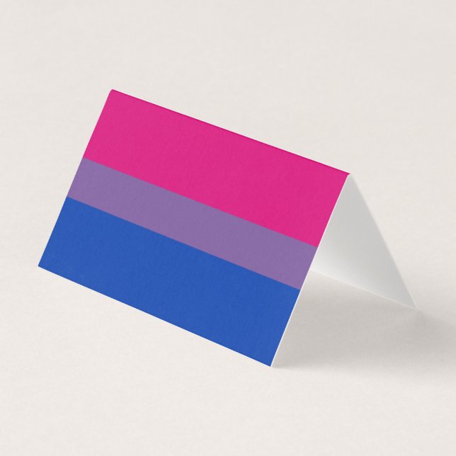 Bisexual Pride Flagga Kort (Framsida)