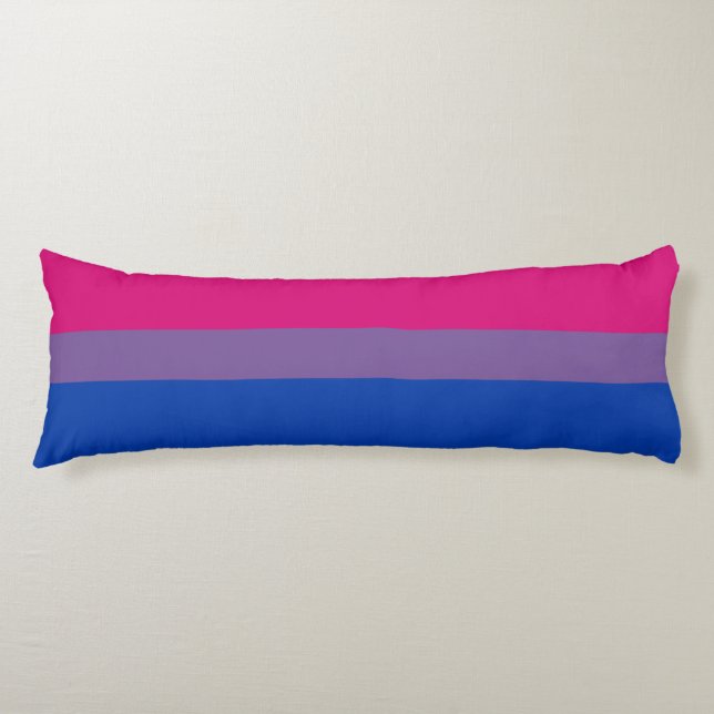 Bisexual Pride Flagga Kroppskudde (Framsidan)