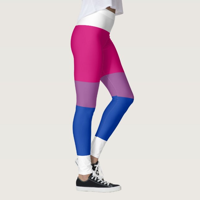 Bisexual Pride Flagga Leggings (Höger)