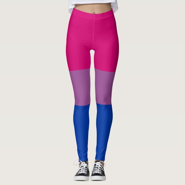 Bisexual Pride Flagga Leggings (Framsida)