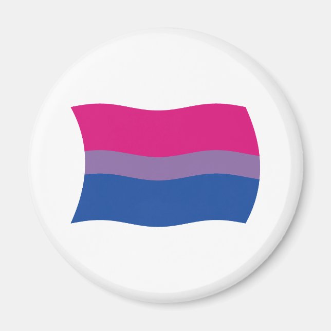 Bisexual Pride Flagga Magnet (Framsidan)