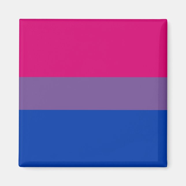 Bisexual Pride Flagga Magnet (Framsidan)