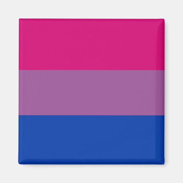 Bisexual Pride Flagga Magnet (Framsidan)
