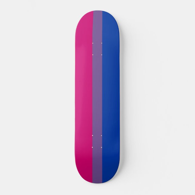 Bisexual Pride Flagga Mini Skateboard Bräda 18,5 Cm (Framsida)