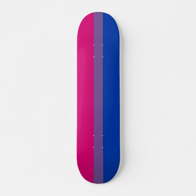 Bisexual Pride Flagga Mini Skateboard Bräda 18,5 Cm (Framsida)