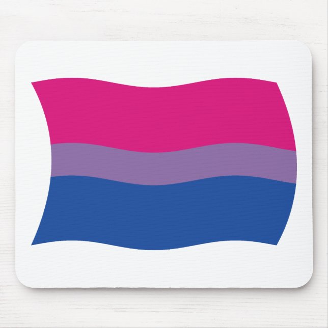 Bisexual Pride Flagga Mousepad Musmatta (Framsidan)