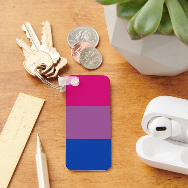 Bisexual Pride Flagga Nyckelring (Skrivbord)