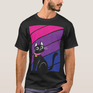 Bisexual Pride Flagga och Bisexual Cat T Shirt