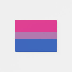 Bisexual Pride Flagga Post-it Block